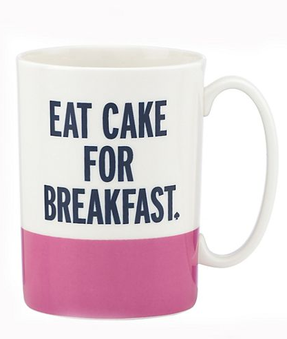 Kate Spade Eat Cake for Breakfast Mug